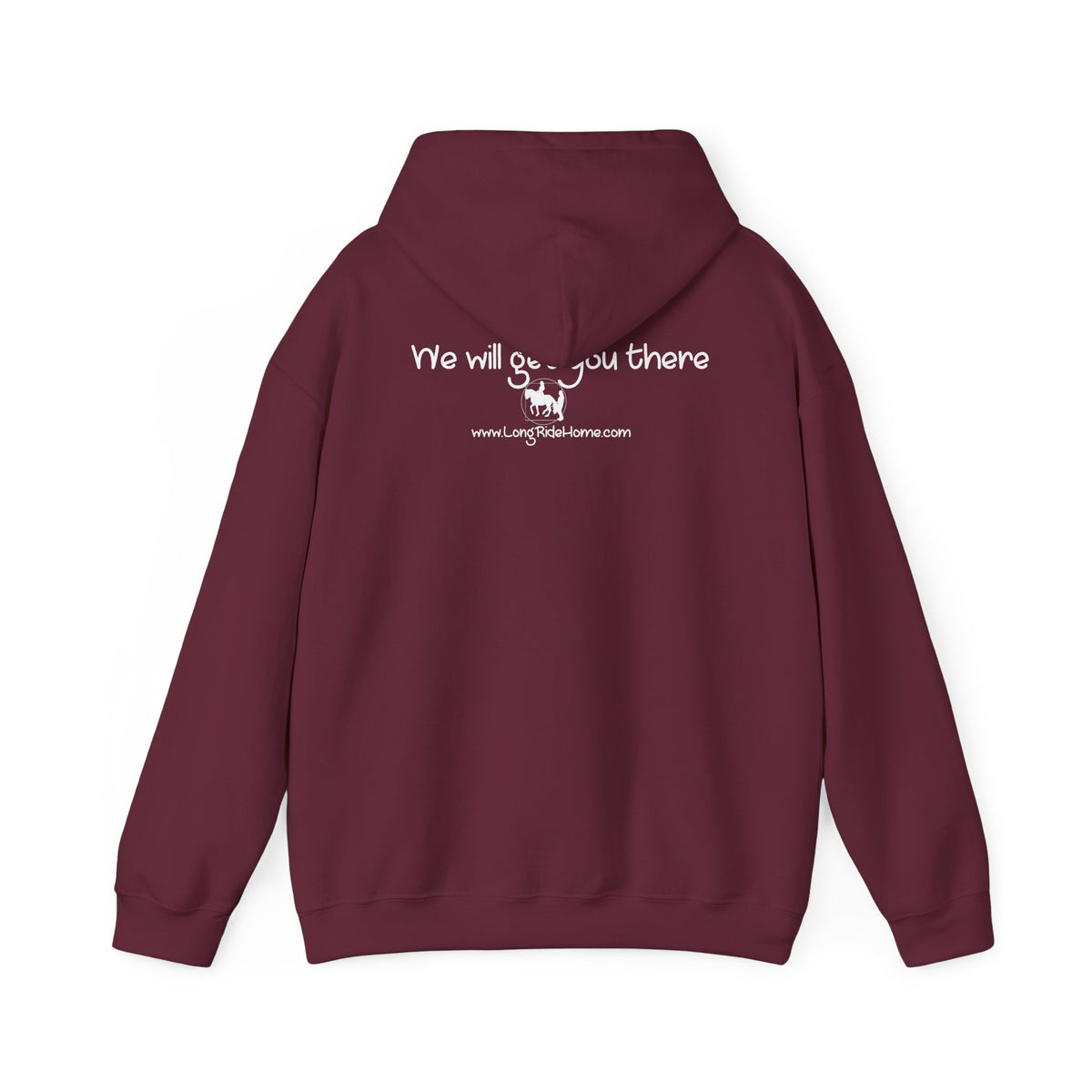 Long Ride Home White Logo Hoodie