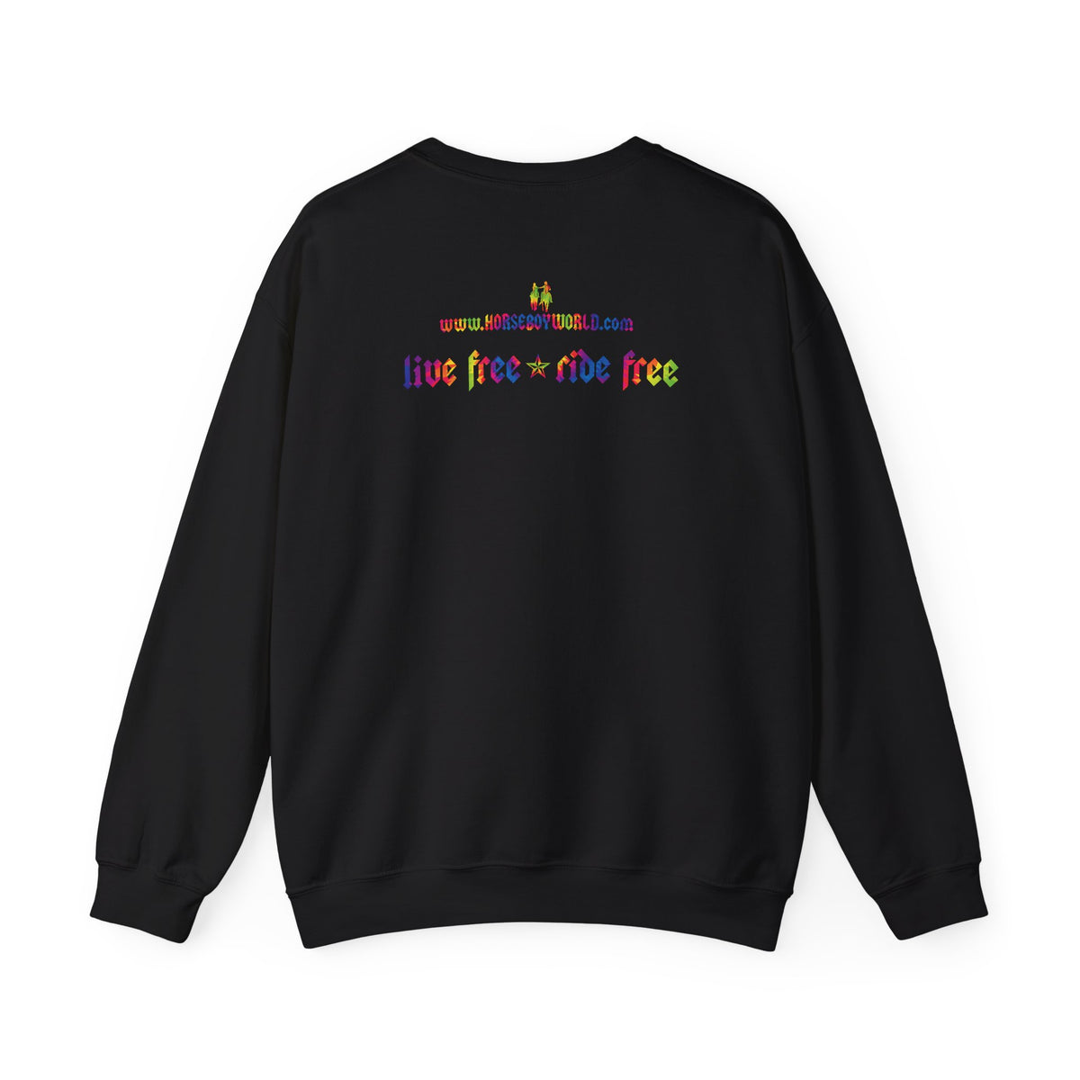 Live Free Ride Free Tie Dye Unisex Heavy Blend™ Crewneck Sweatshirt