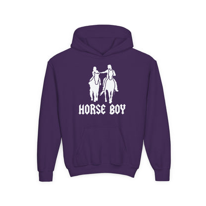 Horse Boy - Youth Heavy Blend Hooded Sweatshirt