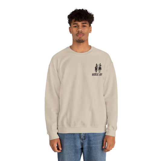 Horse Boy Logo Small - Unisex Heavy Blend™ Crewneck Sweatshirt