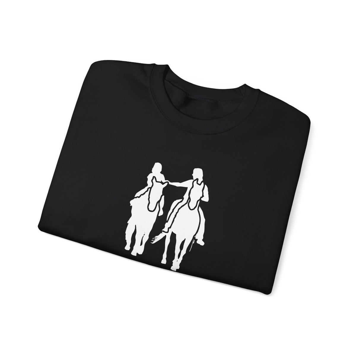 Horse Boy Crewneck Sweatshirt — Live Free, Ride Free on back