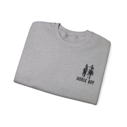 Horse Boy Logo Small - Unisex Heavy Blend™ Crewneck Sweatshirt