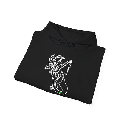 FireBlizzard - Designed by Kyrion age 7 - white - Unisex Heavy Blend™ Hooded Sweatshirt