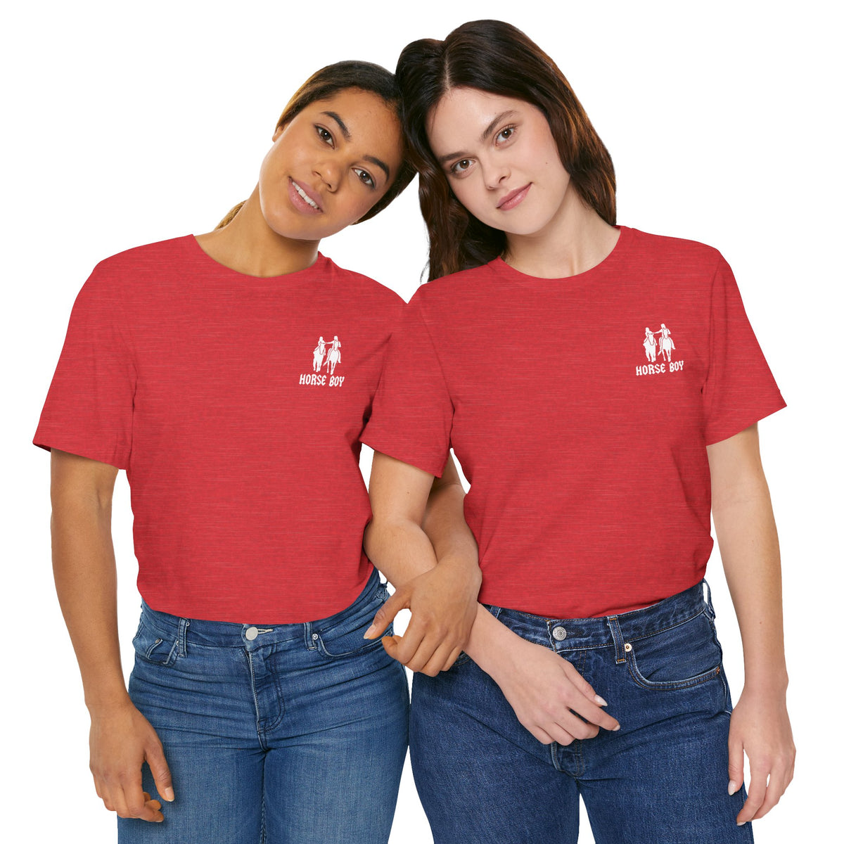 Horse Boy Small White Logo T-Shirt
