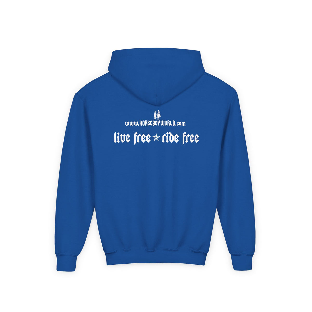 Live Free Ride Free - Youth Heavy Blend Hooded Sweatshirt