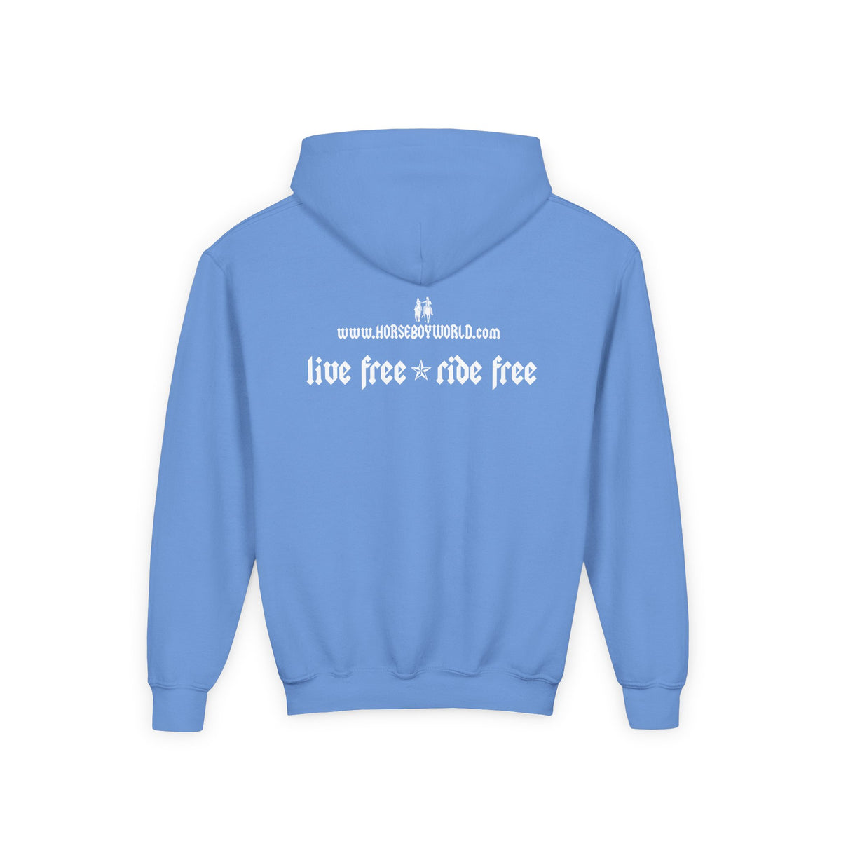 Live Free Ride Free - Youth Heavy Blend Hooded Sweatshirt