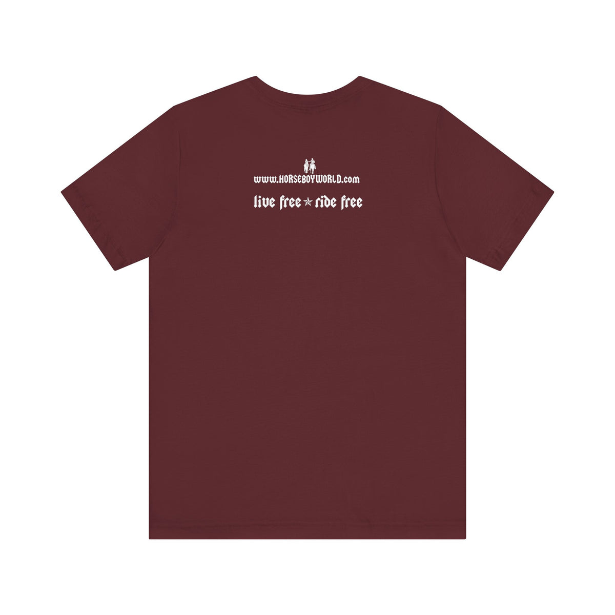 Horse Boy Small White Logo T-Shirt