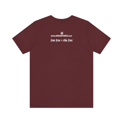 Horse Boy Small White Logo T-Shirt