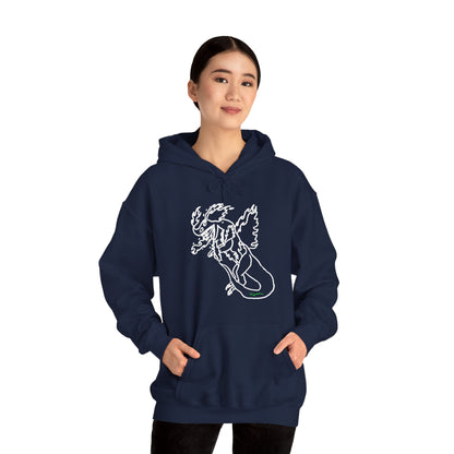 FireBlizzard - Designed by Kyrion age 7 - white - Unisex Heavy Blend™ Hooded Sweatshirt