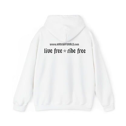 Horse Boy - Live Free Ride Free - Unisex Heavy Blend™ Hooded Sweatshirt