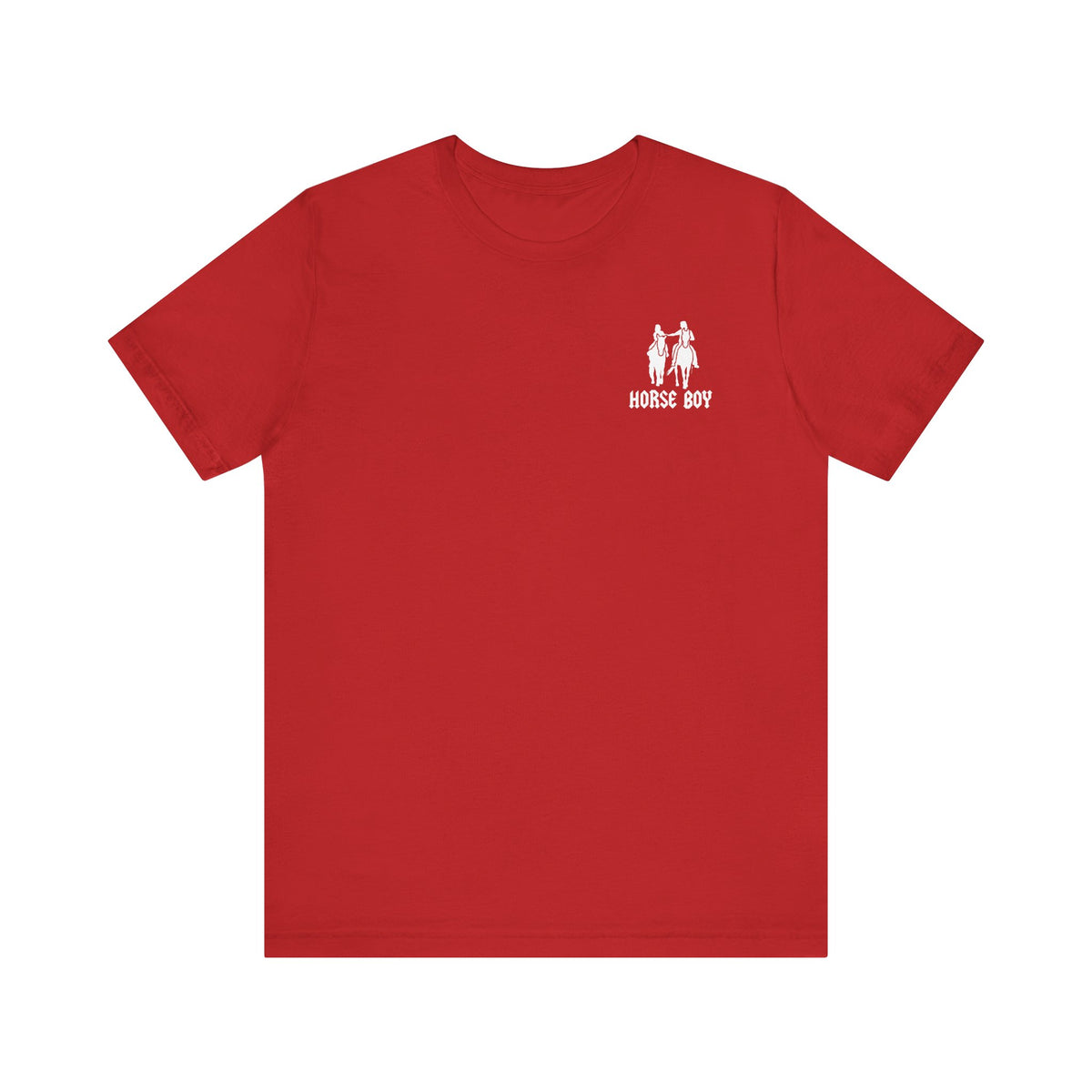 Horse Boy Small White Logo T-Shirt