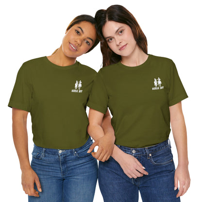 Horse Boy Small White Logo T-Shirt