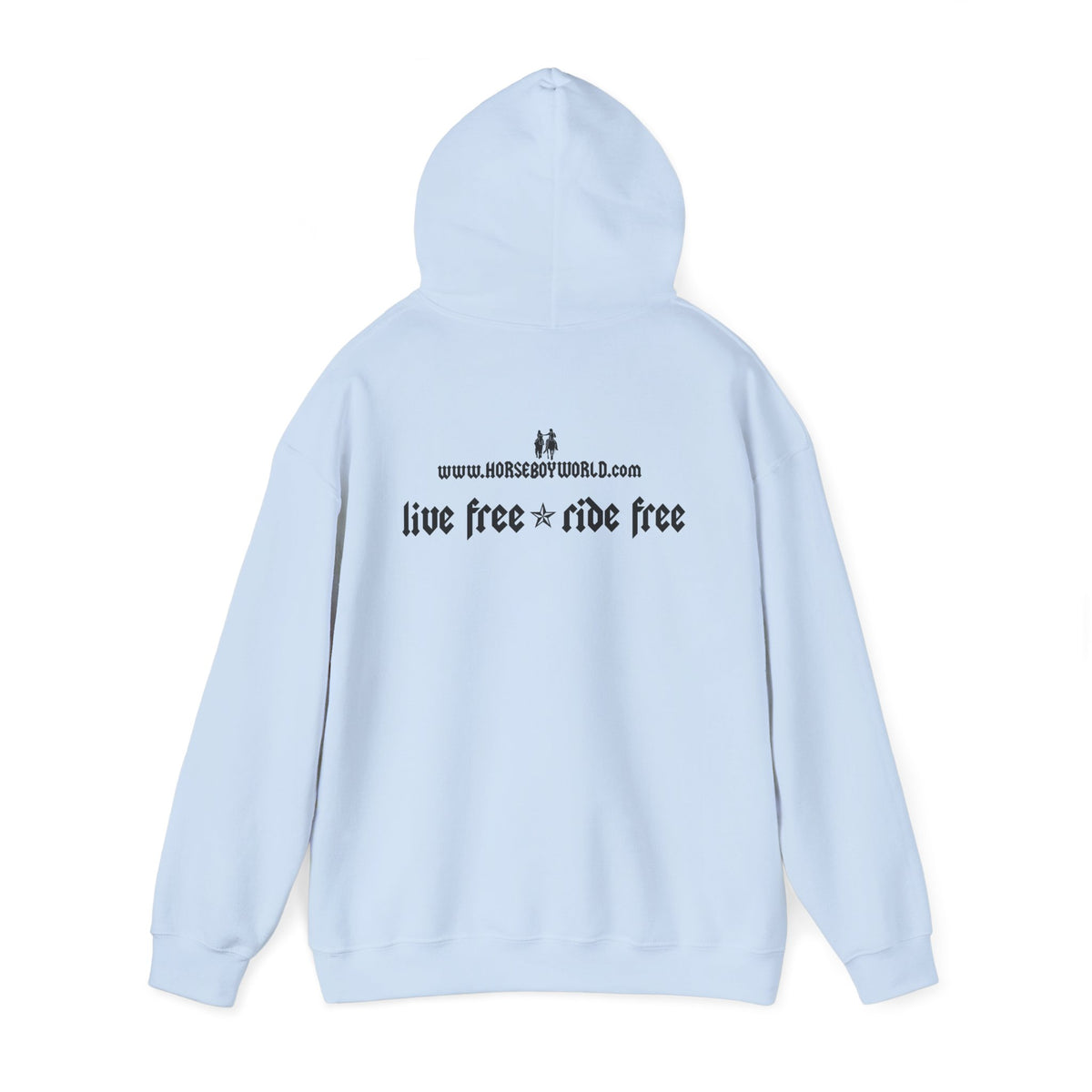 Horse Boy Black Logo Hoodie