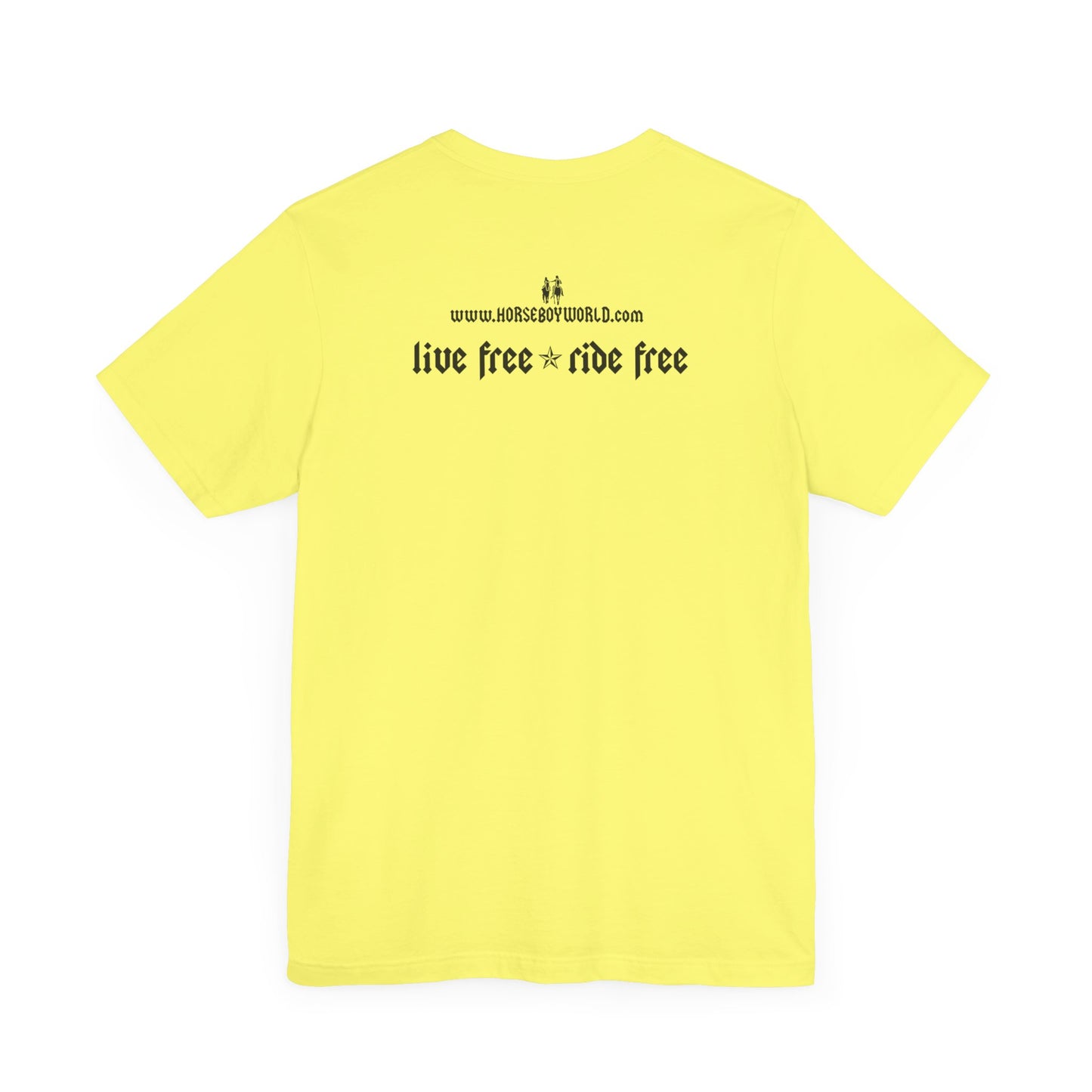 Horse Boy - Live Free Ride Free - Light colors -  Unisex Jersey Short Sleeve Tee