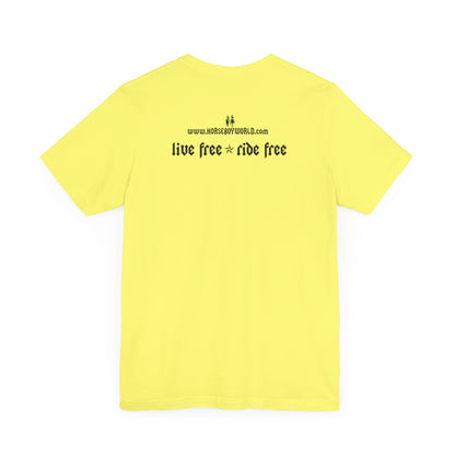 Horse Boy - Live Free Ride Free - Light colors -  Unisex Jersey Short Sleeve Tee
