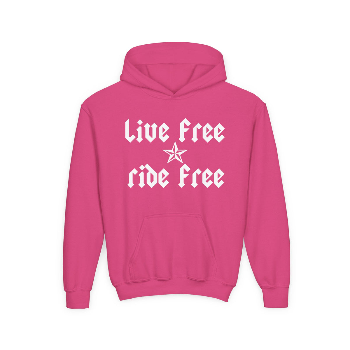 Live Free Ride Free - Youth Heavy Blend Hooded Sweatshirt