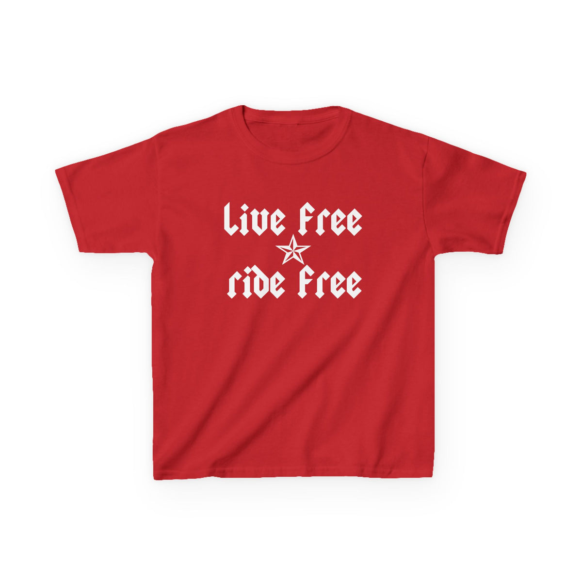 Live Free Ride Free - Kids Heavy Cotton™ Tee