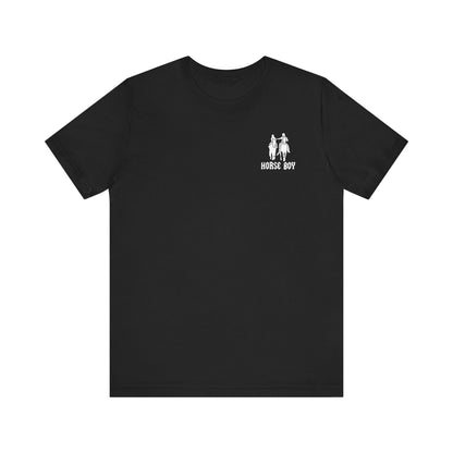 Horse Boy Small White Logo T-Shirt