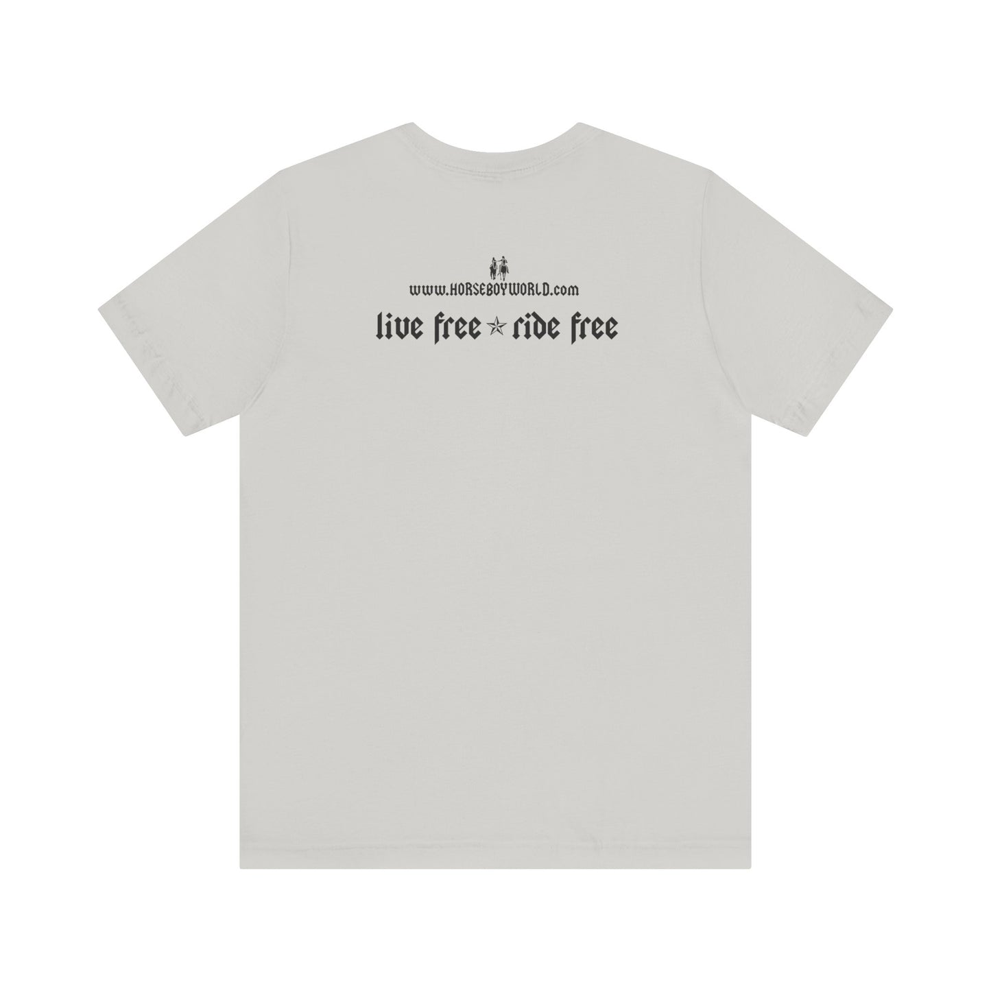 Horse Boy - Live Free Ride Free - Light colors -  Unisex Jersey Short Sleeve Tee