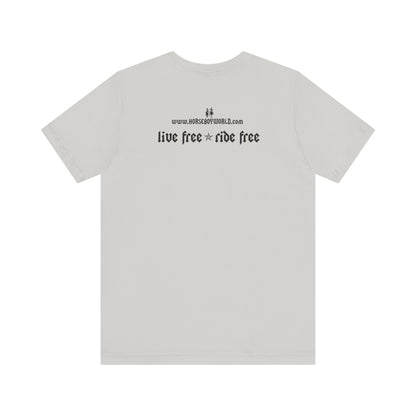 Horse Boy - Live Free Ride Free - Light colors -  Unisex Jersey Short Sleeve Tee