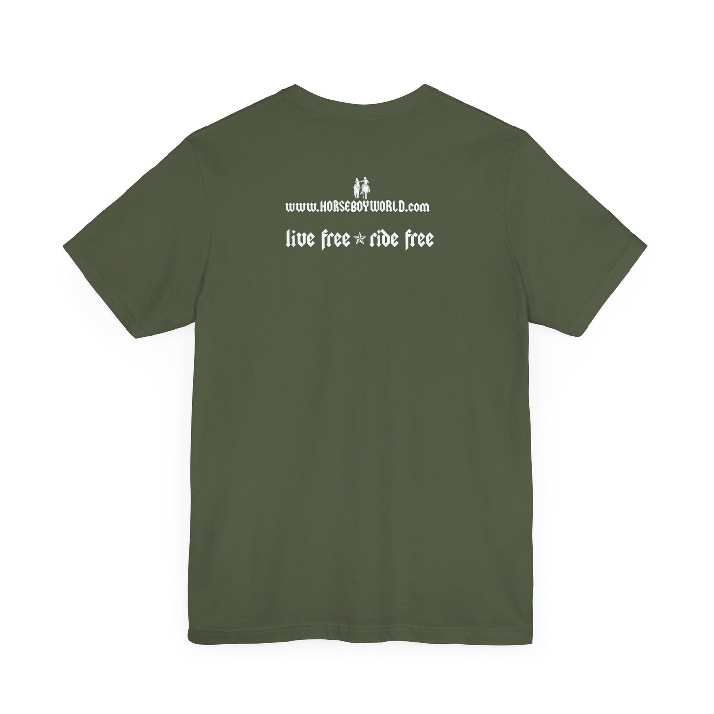 Horse Boy - Live Free Ride Free - Unisex Jersey Short Sleeve Tee