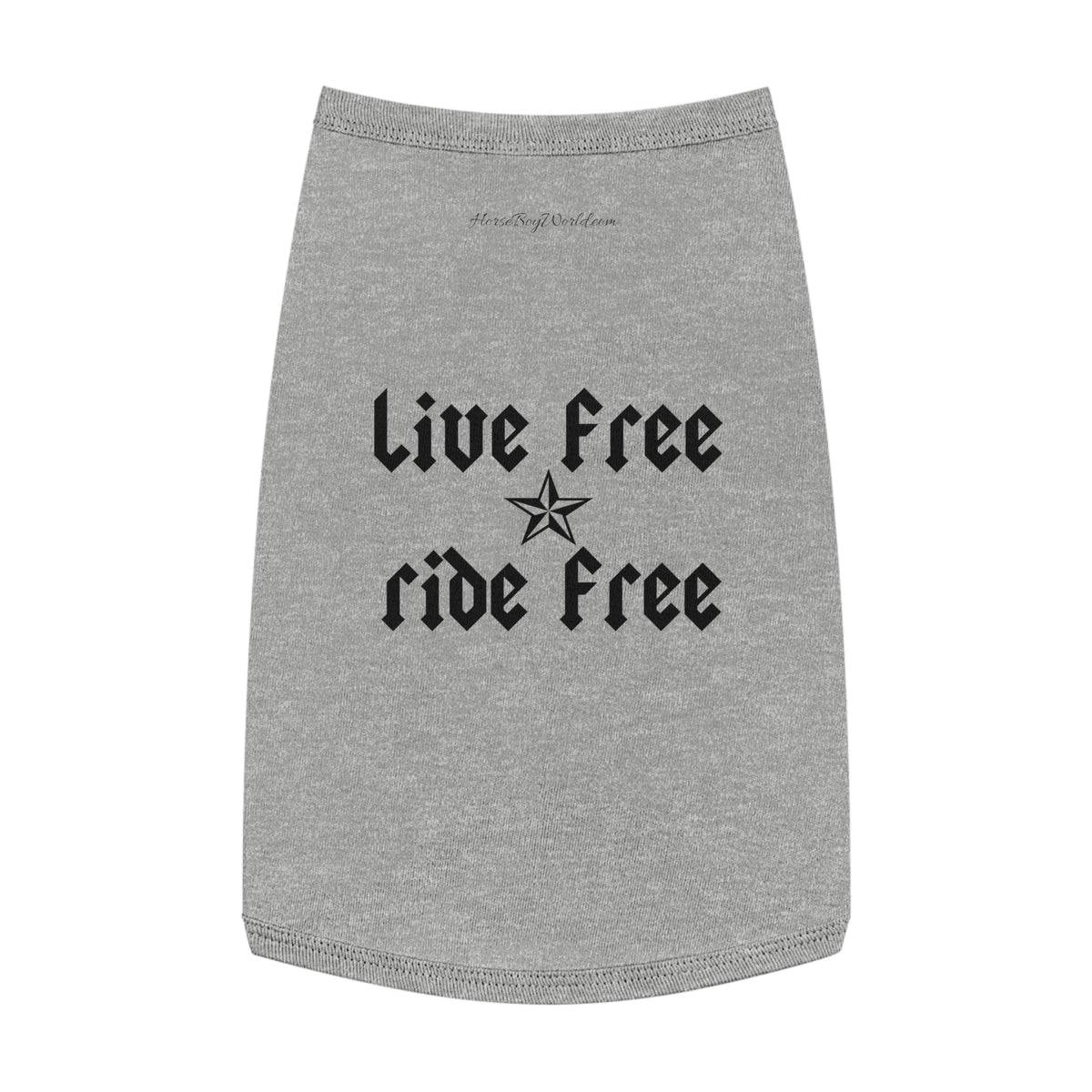 Live Free Ride Free Pet Tank Top