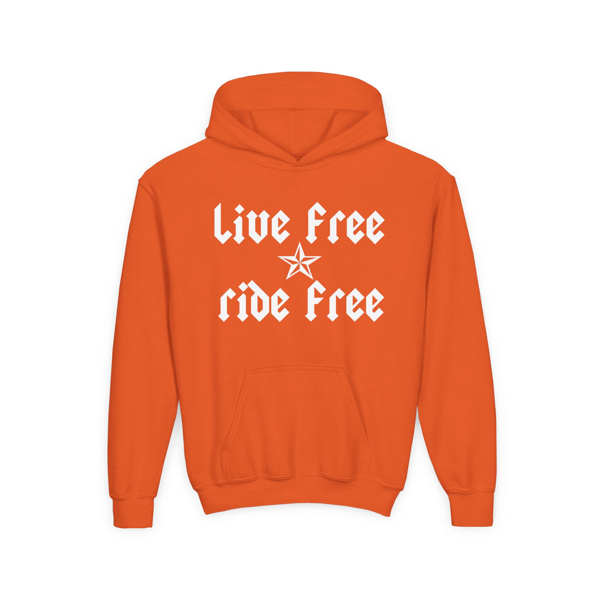Live Free Ride Free - Youth Heavy Blend Hooded Sweatshirt
