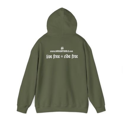 Horse Boy - Live Free Ride Free - Unisex Heavy Blend™ Hooded Sweatshirt