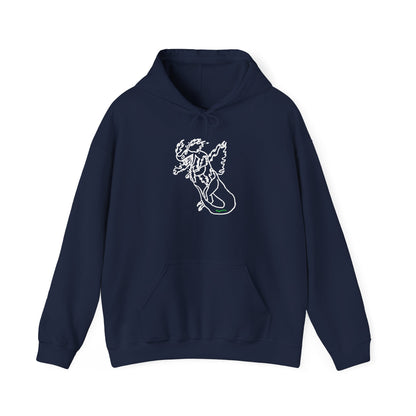 FireBlizzard - Designed by Kyrion age 7 - white - Unisex Heavy Blend™ Hooded Sweatshirt