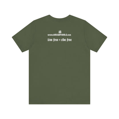 Horse Boy - Live Free Ride Free - Unisex Jersey Short Sleeve Tee