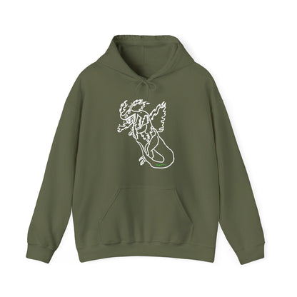 FireBlizzard - Designed by Kyrion age 7 - white - Unisex Heavy Blend™ Hooded Sweatshirt