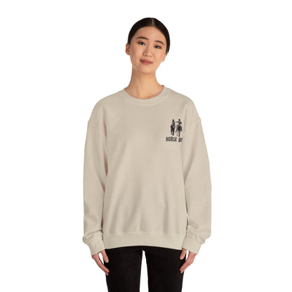 Horse Boy Logo Small - Unisex Heavy Blend™ Crewneck Sweatshirt