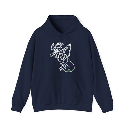 FireBlizzard - Designed by Kyrion age 7 - white - Unisex Heavy Blend™ Hooded Sweatshirt