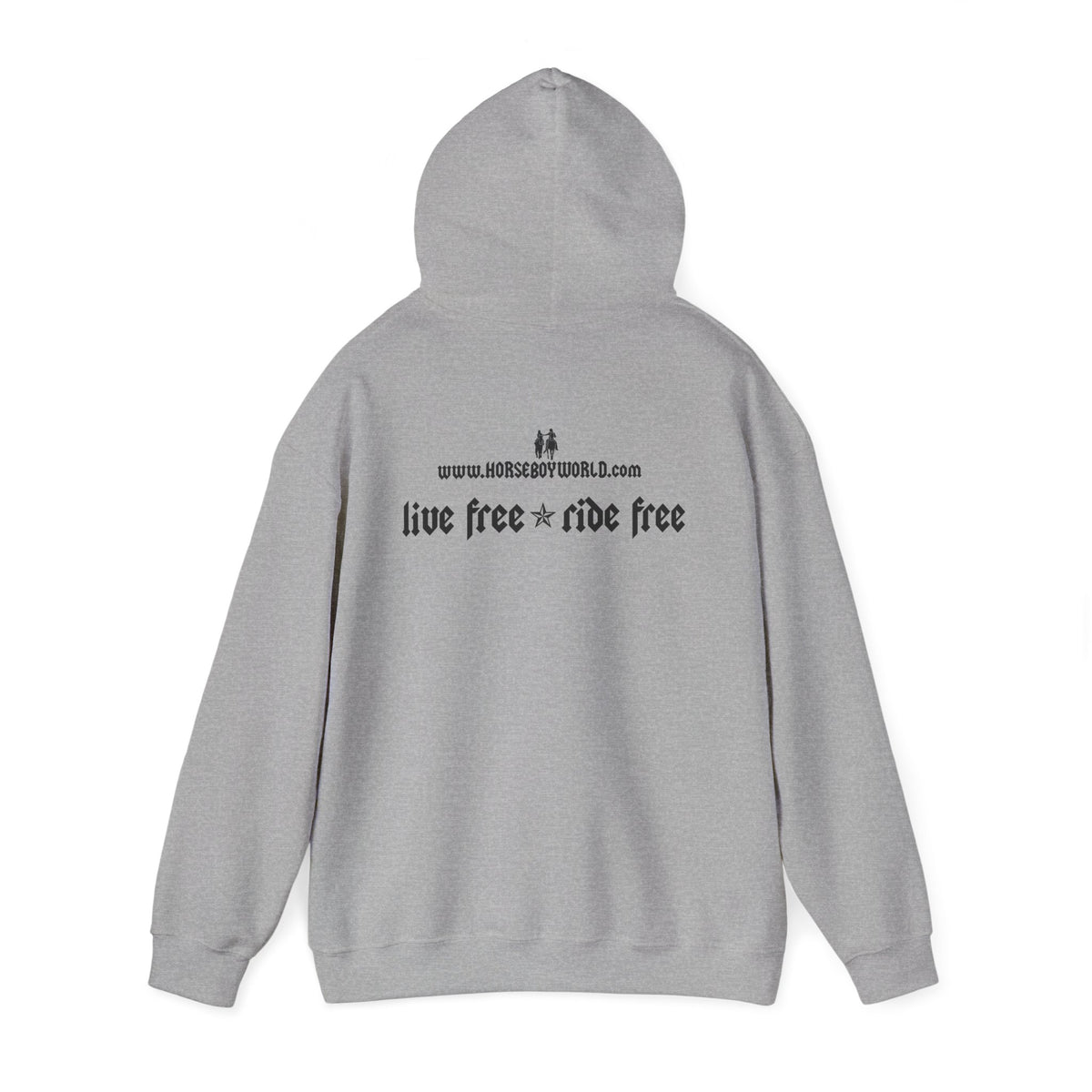 Horse Boy Black Logo Hoodie