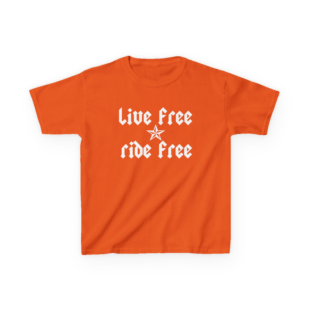 Live Free Ride Free - Kids Heavy Cotton™ Tee
