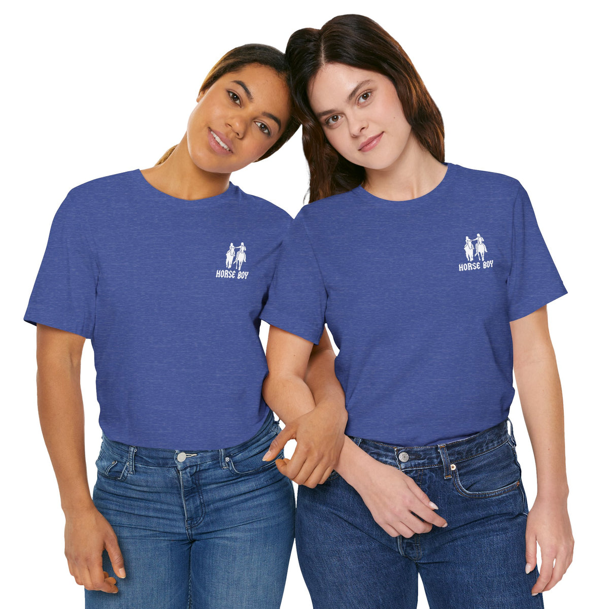 Horse Boy Small White Logo T-Shirt