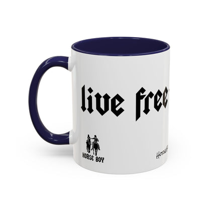 US - Live Free Ride Free - Accent Coffee Mug, 11oz