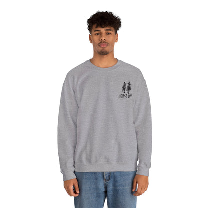 Horse Boy Logo Small - Unisex Heavy Blend™ Crewneck Sweatshirt