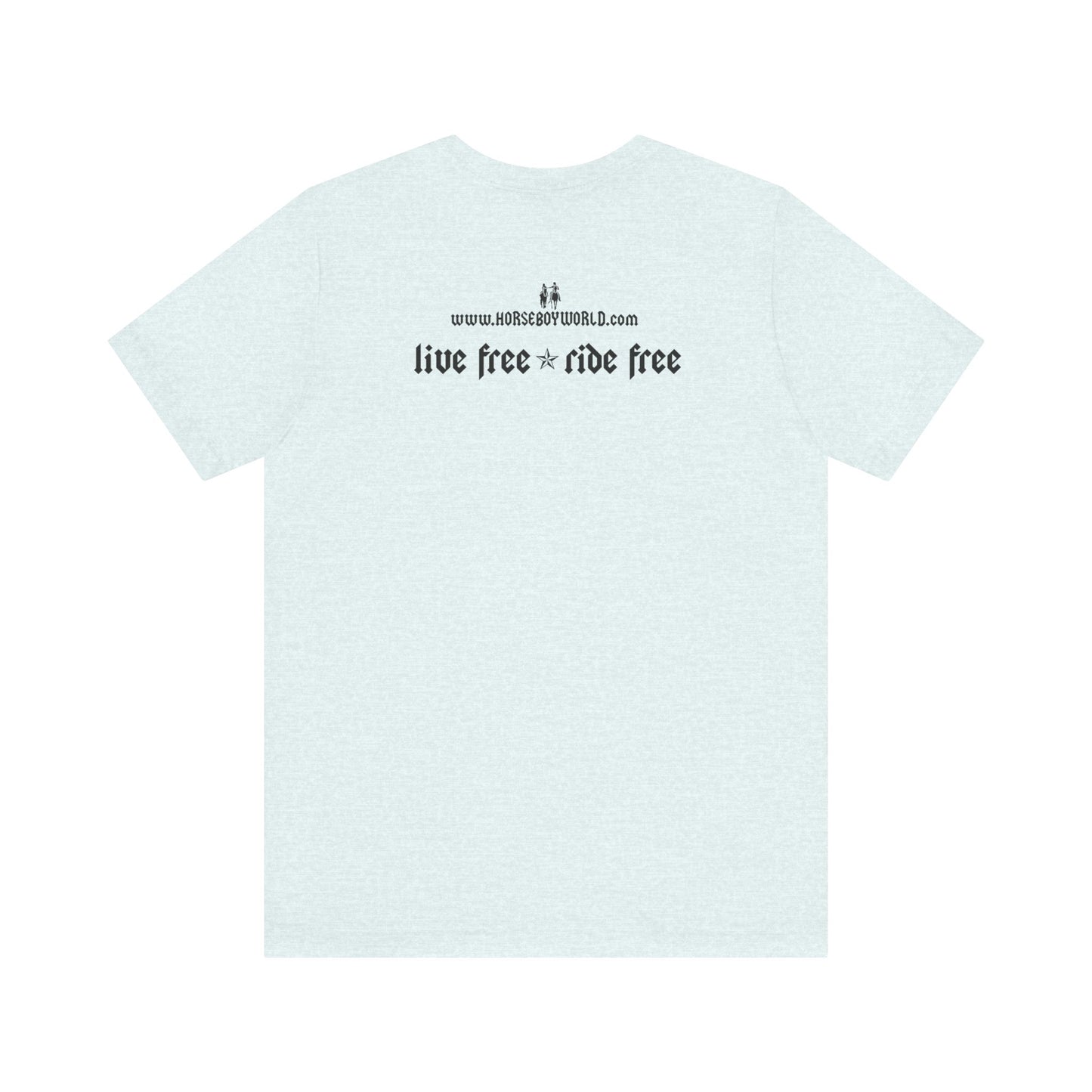 Horse Boy - Live Free Ride Free - Light colors -  Unisex Jersey Short Sleeve Tee
