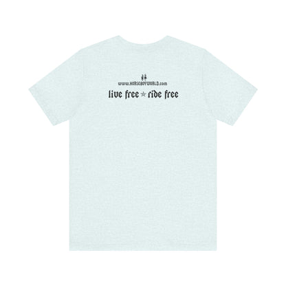 Horse Boy - Live Free Ride Free - Light colors -  Unisex Jersey Short Sleeve Tee