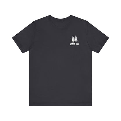 Horse Boy Small White Logo T-Shirt