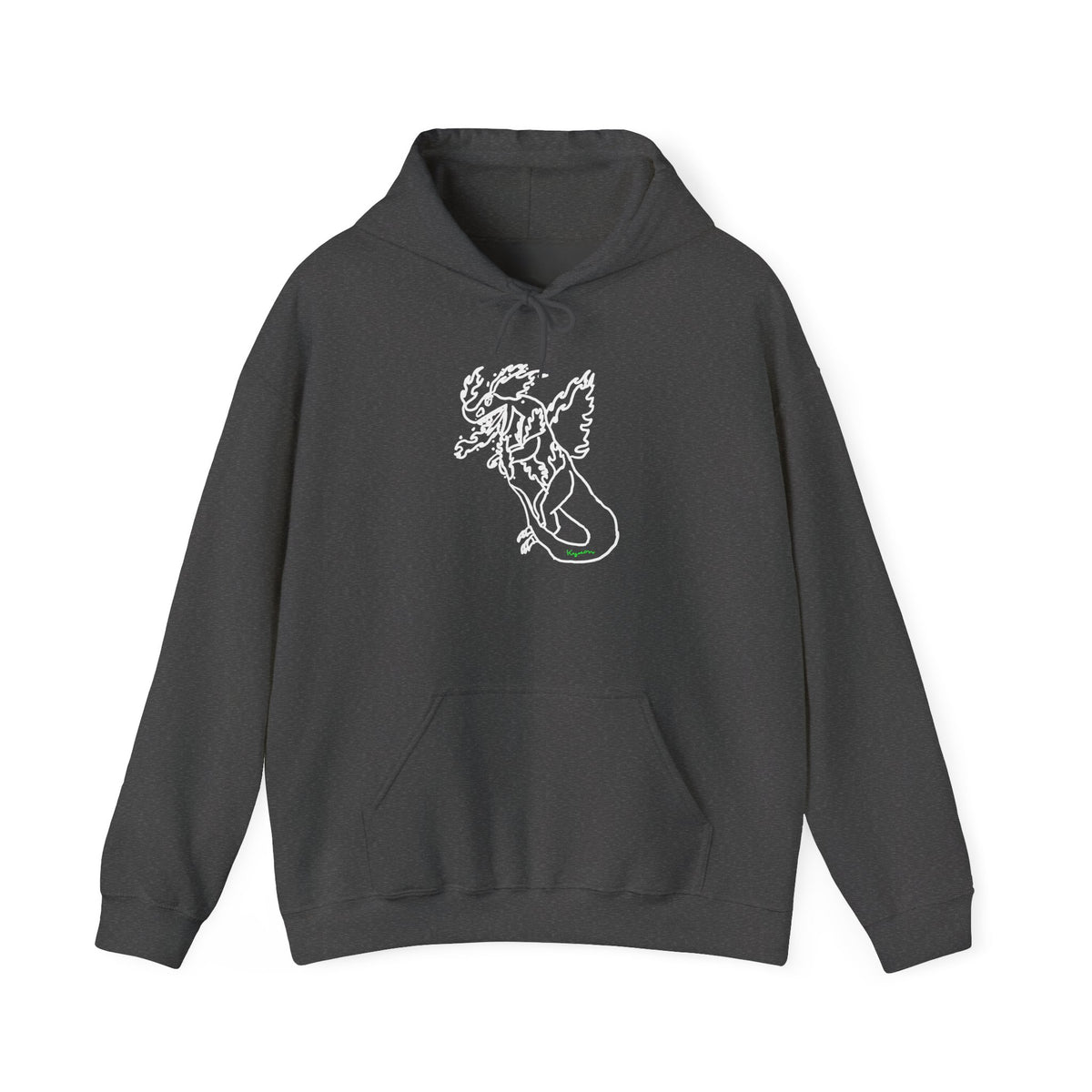 FireBlizzard - Designed by Kyrion age 7 - white - Unisex Heavy Blend™ Hooded Sweatshirt