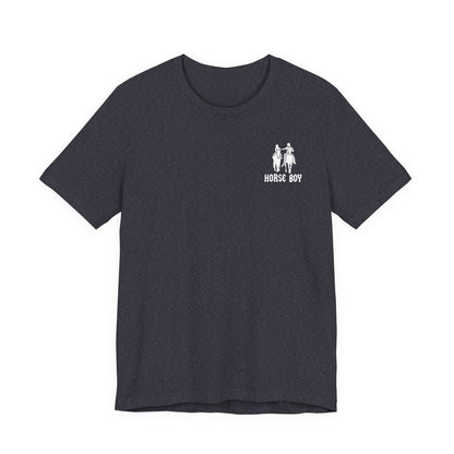 Horse Boy Small White Logo T-Shirt