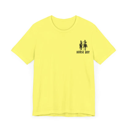 Horse Boy - Live Free Ride Free - Light colors -  Unisex Jersey Short Sleeve Tee