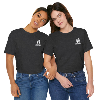 Horse Boy Small White Logo T-Shirt