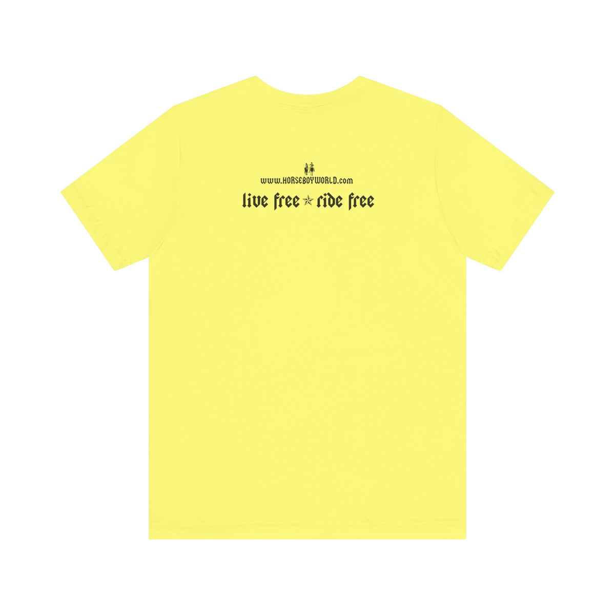 Horse Boy - Live Free Ride Free - Light colors -  Unisex Jersey Short Sleeve Tee