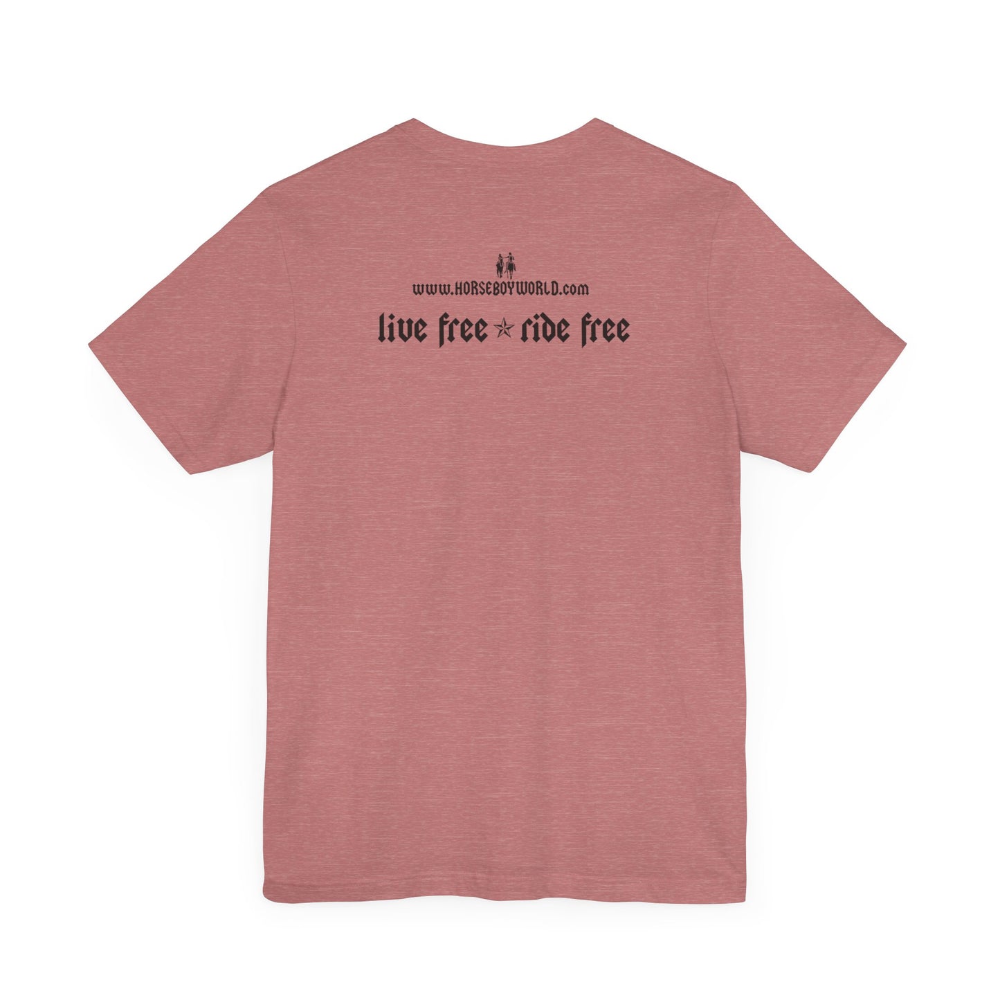 Horse Boy - Live Free Ride Free - Light colors -  Unisex Jersey Short Sleeve Tee