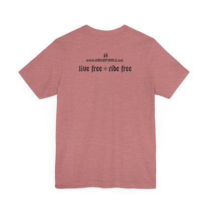 Horse Boy - Live Free Ride Free - Light colors -  Unisex Jersey Short Sleeve Tee