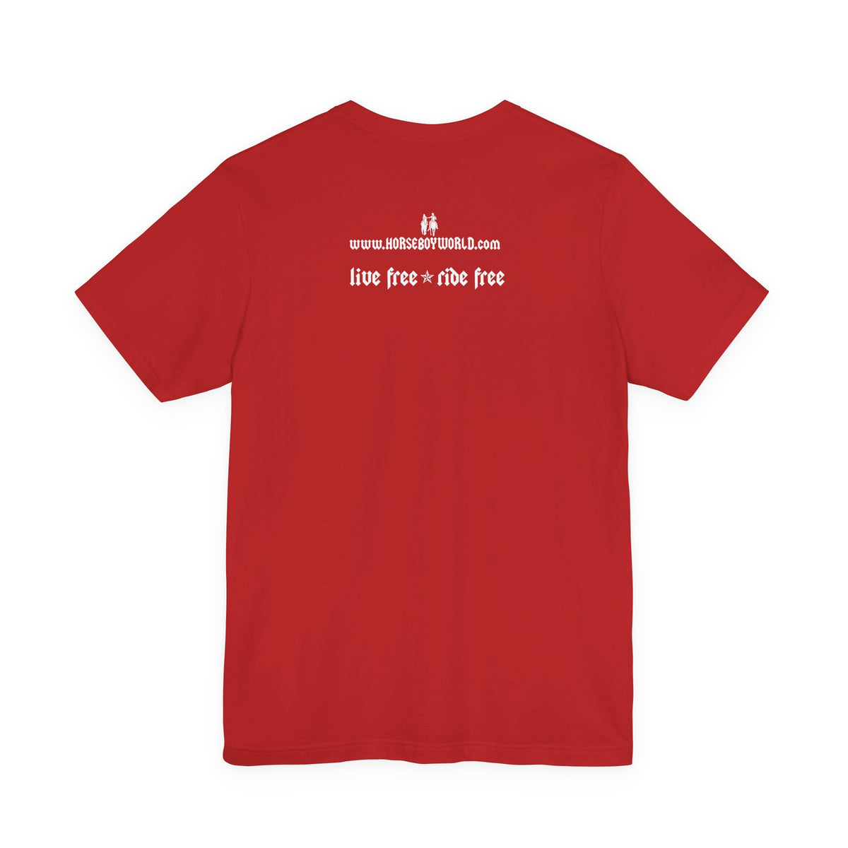 Horse Boy Small White Logo T-Shirt