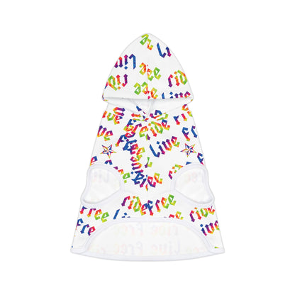 Live Free Ride Free Tie Dye Pet Hoodie
